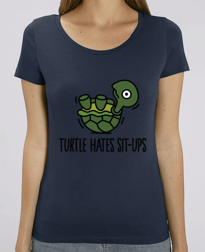 Camiseta Essential pora ella Stella Jazzer TURTLE HATES SIT-UPS por LaundryFactory