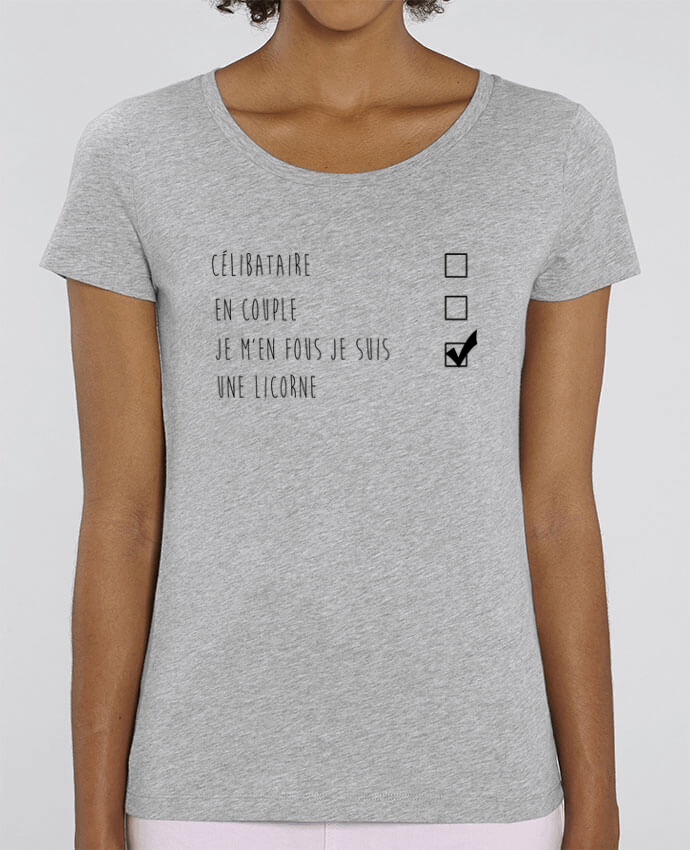 Camiseta Essential pora ella Stella Jazzer je m'en fou je suis une licorne por DesignMe