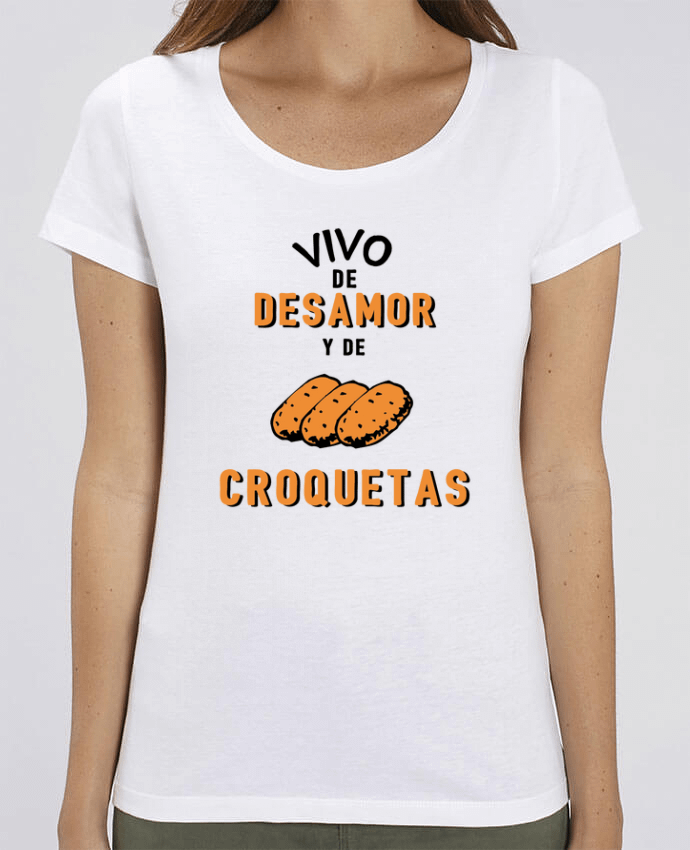 T-shirt Femme Vivo de desamor y de croquetas par tunetoo