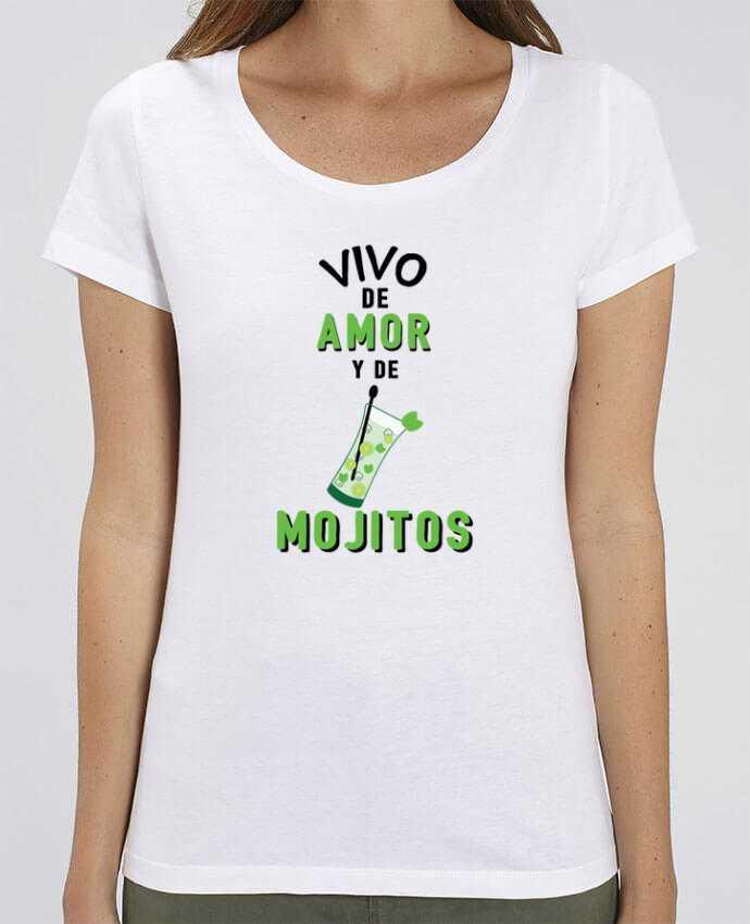 T-shirt Femme Vivo de amor y de mojitos par tunetoo