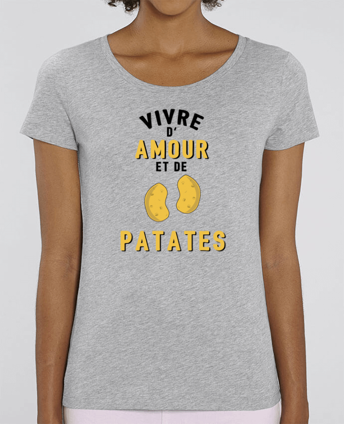 T-shirt Femme Vivre d'amour et de patates par tunetoo