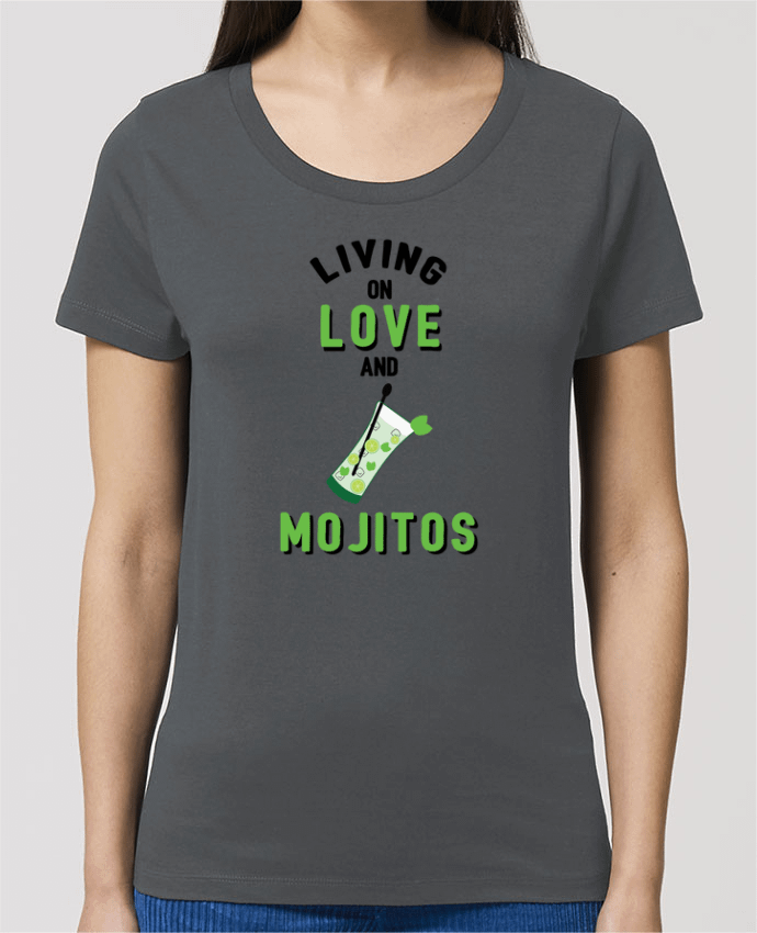 T-shirt Femme Living on love and mojitos par tunetoo