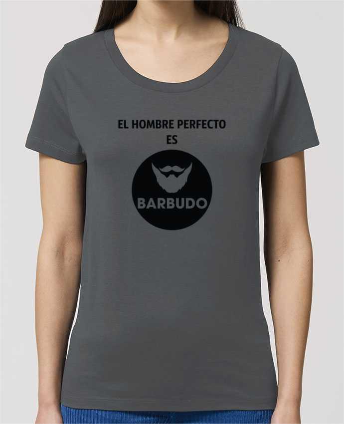 T-shirt Femme El hombre perfecto es barbudo par tunetoo