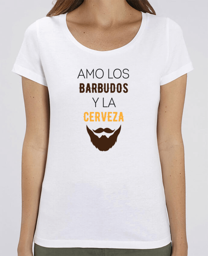 Essential women\'s t-shirt Stella Jazzer Amo los barbudos y ma cerveza by tunetoo