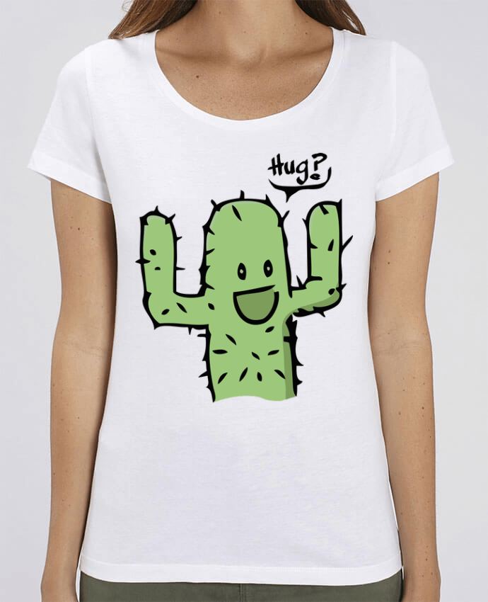 Camiseta Essential pora ella Stella Jazzer cactus calin gratuit por Tête Au Carré