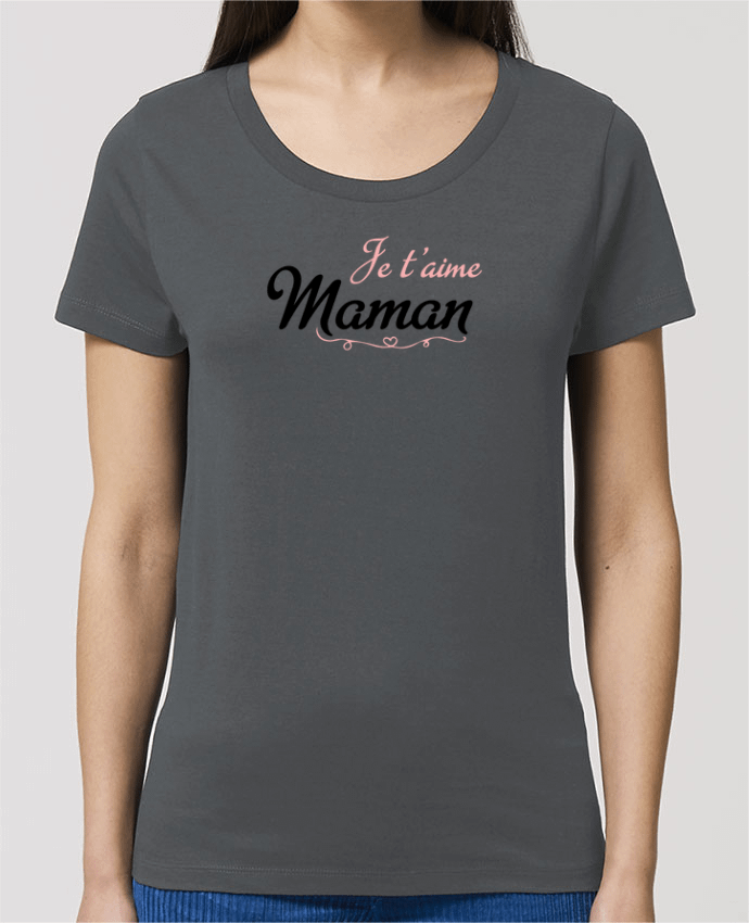 Essential women\'s t-shirt Stella Jazzer Je t'aime Maman by tunetoo
