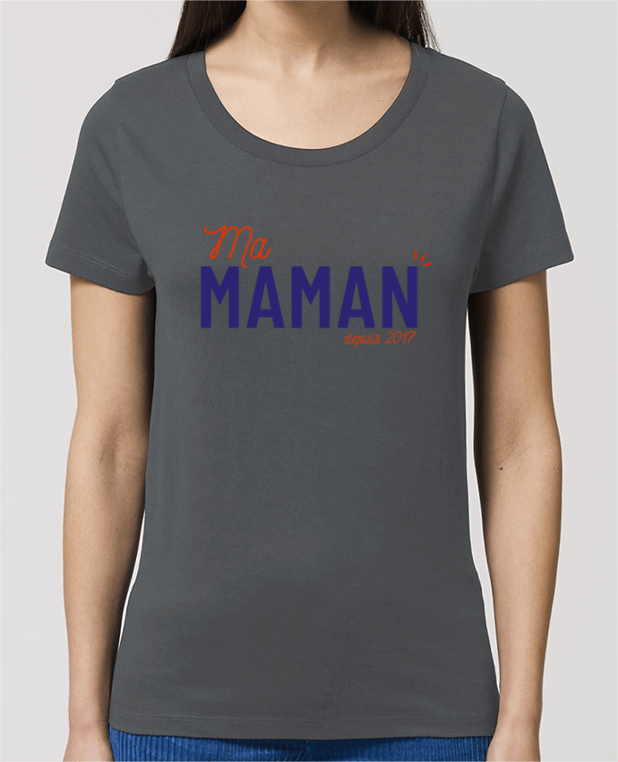 T-shirt Femme Ma maman depuis 2017 par arsen