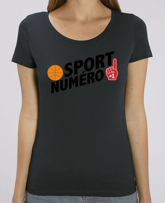 T-shirt Femme Sport numéro 1 Basket par tunetoo