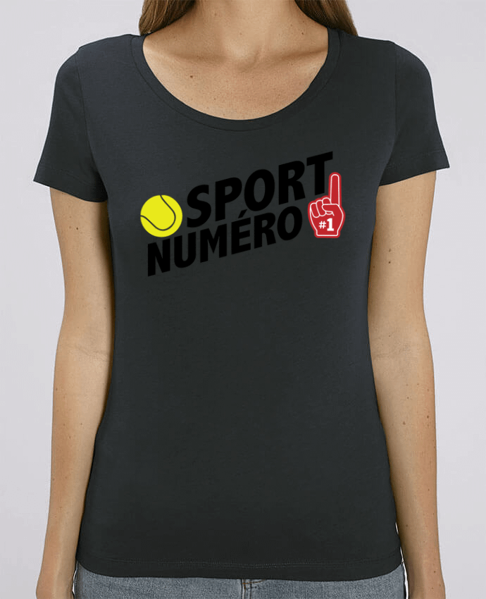 T-shirt Femme Sport numéro 1 tennis par tunetoo