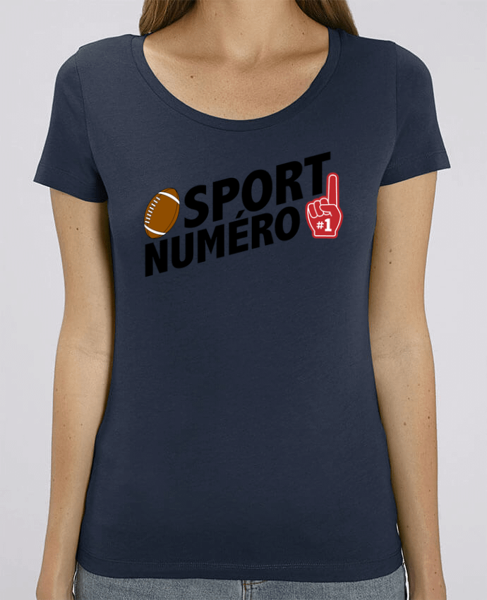 T-shirt Femme Sport numéro 1 Rugby par tunetoo