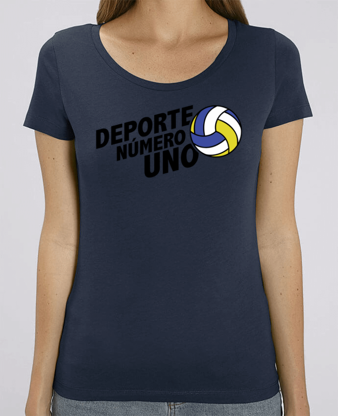 T-shirt Femme Deporte Número Uno Volleyball par tunetoo