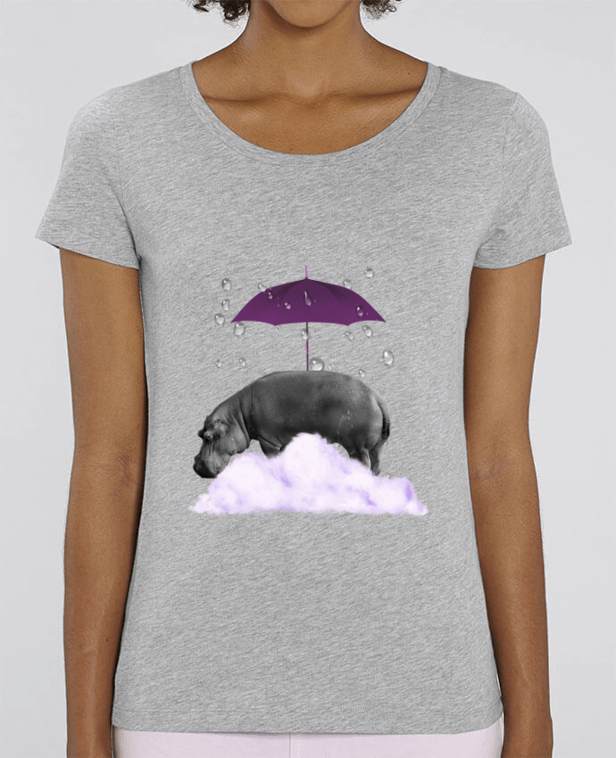 T-shirt Femme hippopotame par popysworld