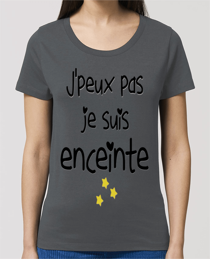 Essential women\'s t-shirt Stella Jazzer J'peux pas je suis enceinte by SwissmadeDesign