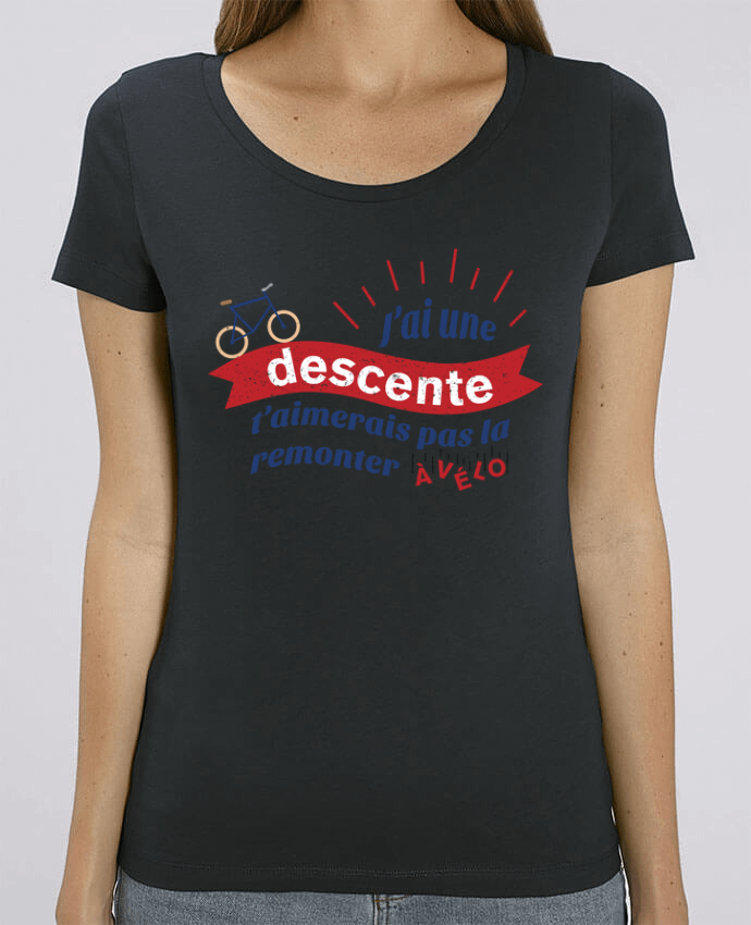 T-shirt Femme J'ai une descente t'aimerais pas la remonter à vélo par tunetoo