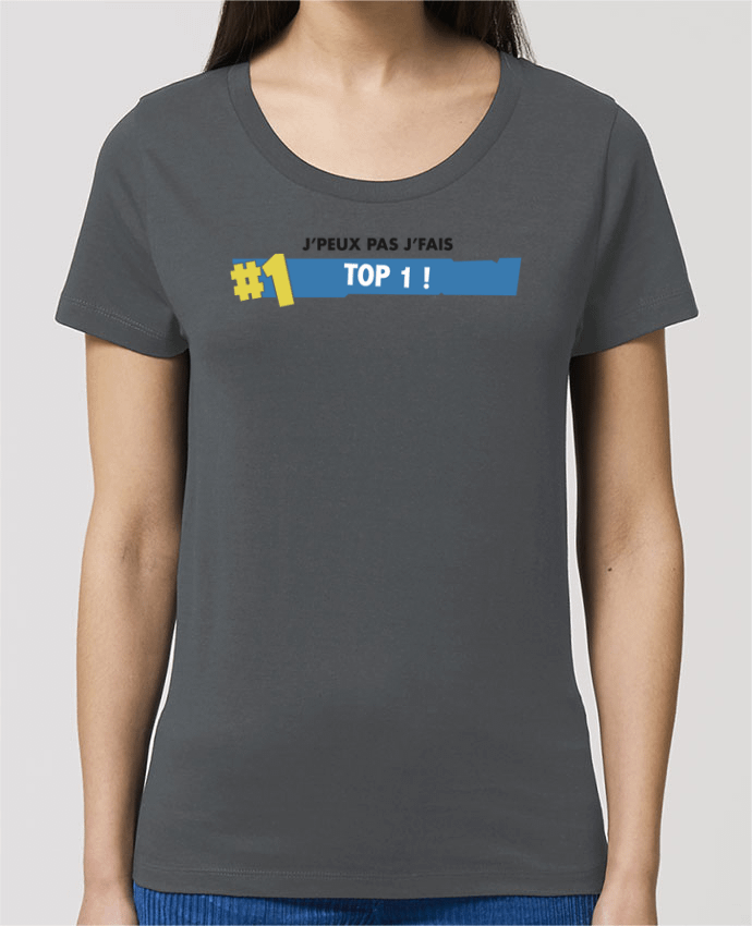T-shirt Femme J'peux pas J'fais TOP 1 fortnite par tunetoo