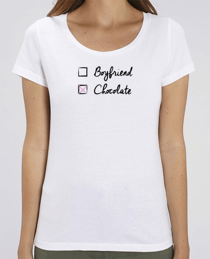 Camiseta Essential pora ella Stella Jazzer Boyfriend Chocolate por tunetoo