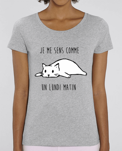 T-shirt Femme chat - je me sens comme un lundi matin par DesignMe