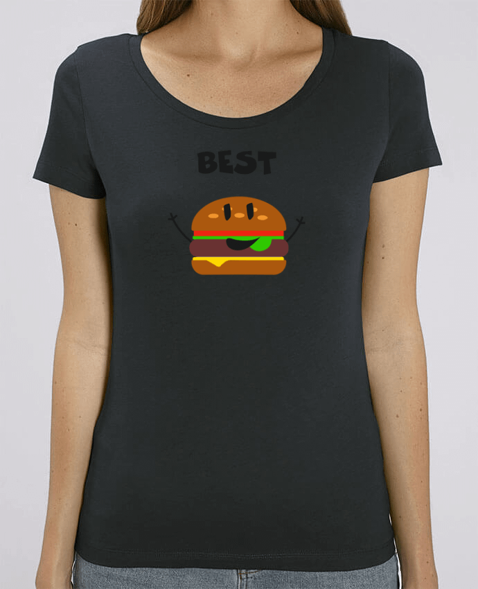 Camiseta Essential pora ella Stella Jazzer BEST FRIENDS BURGER 1 por tunetoo