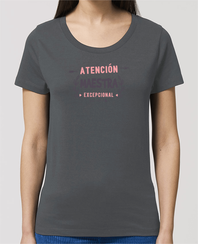 Essential women\'s t-shirt Stella Jazzer Atención maestra exceptional by tunetoo