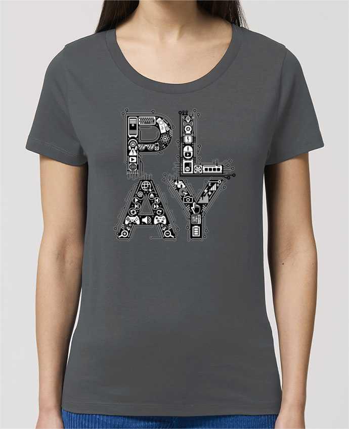 T-shirt Femme Play typo gamer par Original t-shirt