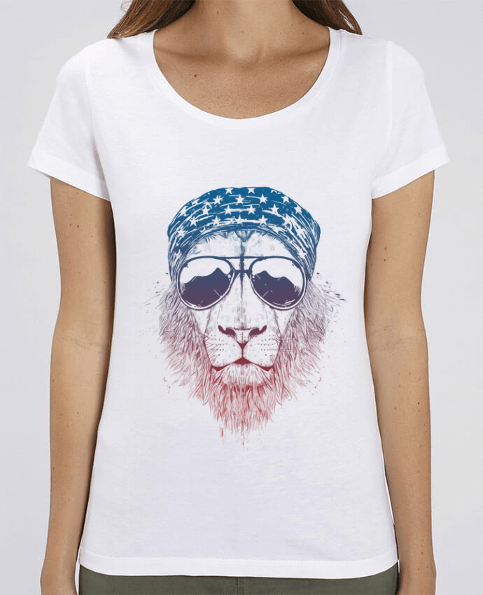 Camiseta Essential pora ella Stella Jazzer Wild lion por Balàzs Solti