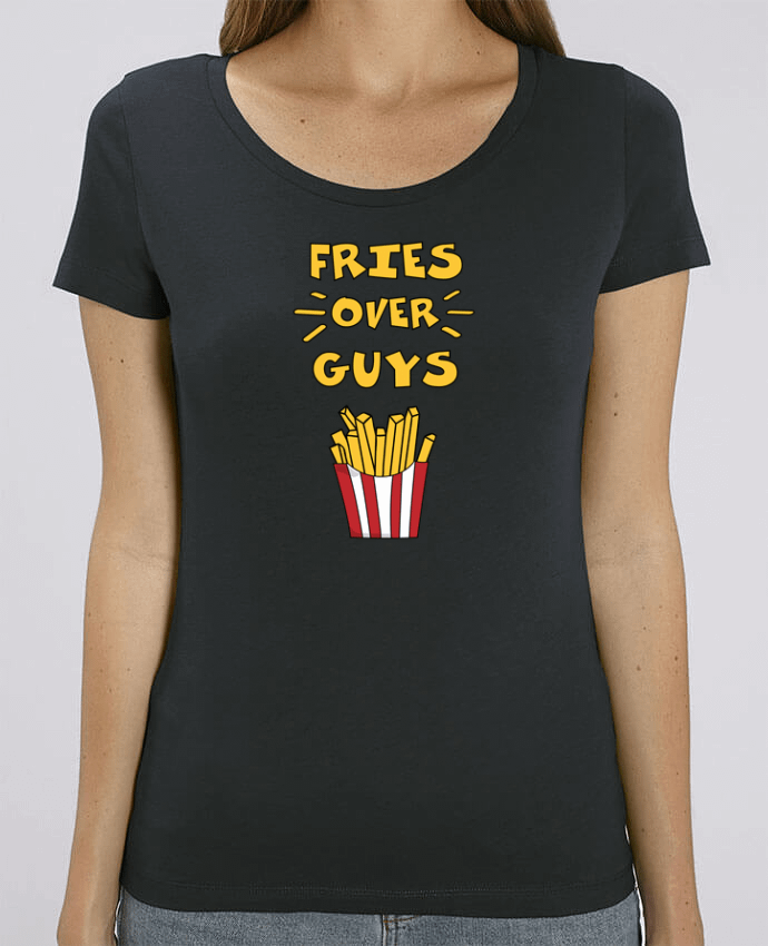 Essential women\'s t-shirt Stella Jazzer Fries over guys by tunetoo