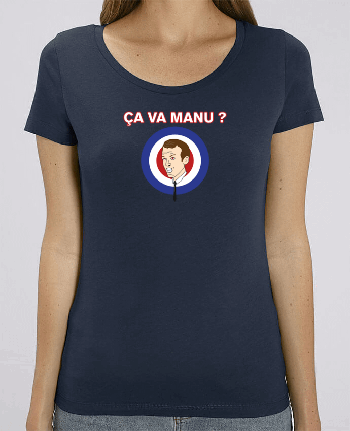 Camiseta Essential pora ella Stella Jazzer Emmanuel Macron ça va manu ? por tunetoo