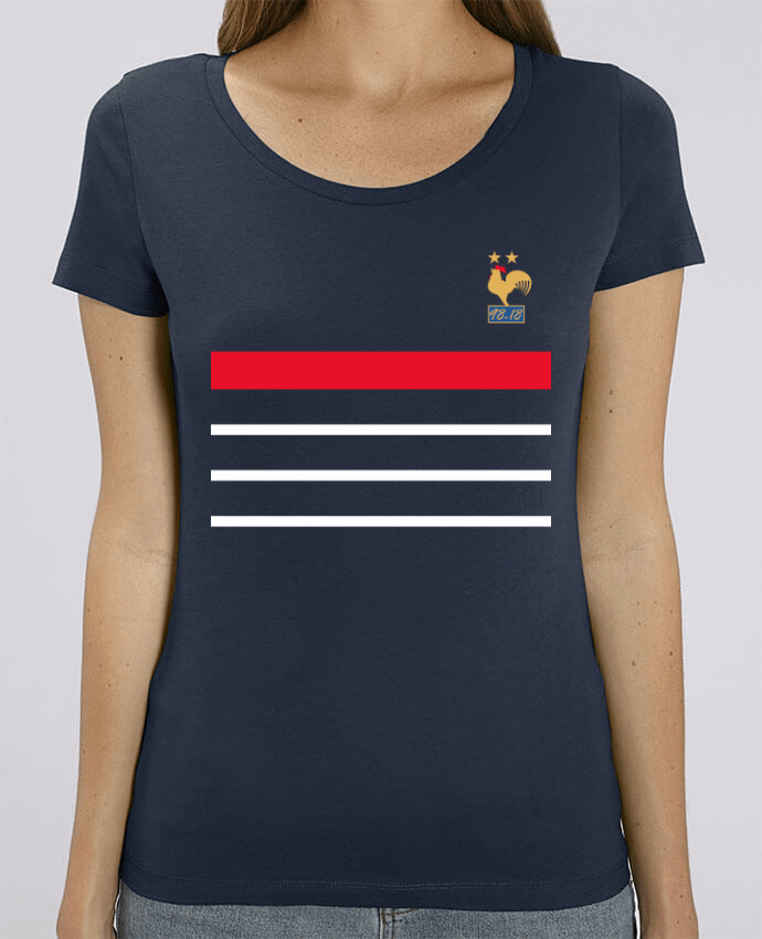 T-shirt Femme La France Champion du monde 2018 rétro par Mhax
