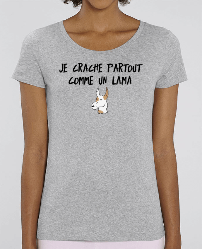 T-shirt Femme Je crache comme un Lama Citation Dikkenek par tunetoo