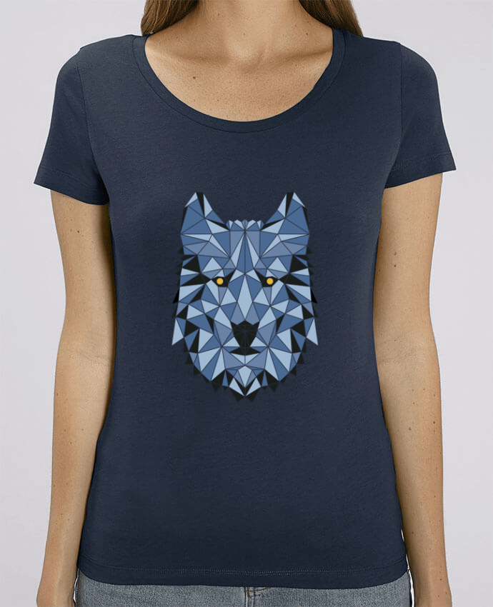 Essential women\'s t-shirt Stella Jazzer wolf - geometry 3 by /wait-design