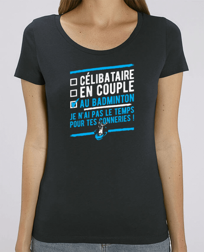 T-shirt Femme Accro badminton par Original t-shirt