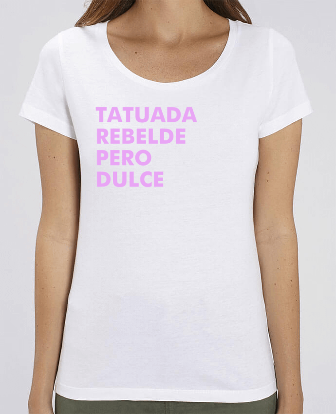 T-shirt Femme Tatuada rebelde pero dulce par tunetoo