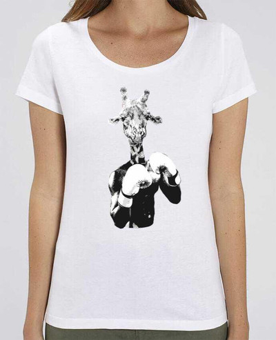 T-shirt Femme Girafe boxe par justsayin