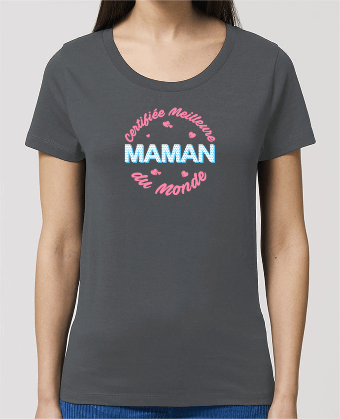 T-shirt Femme Certifiée meilleure maman du monde par tunetoo