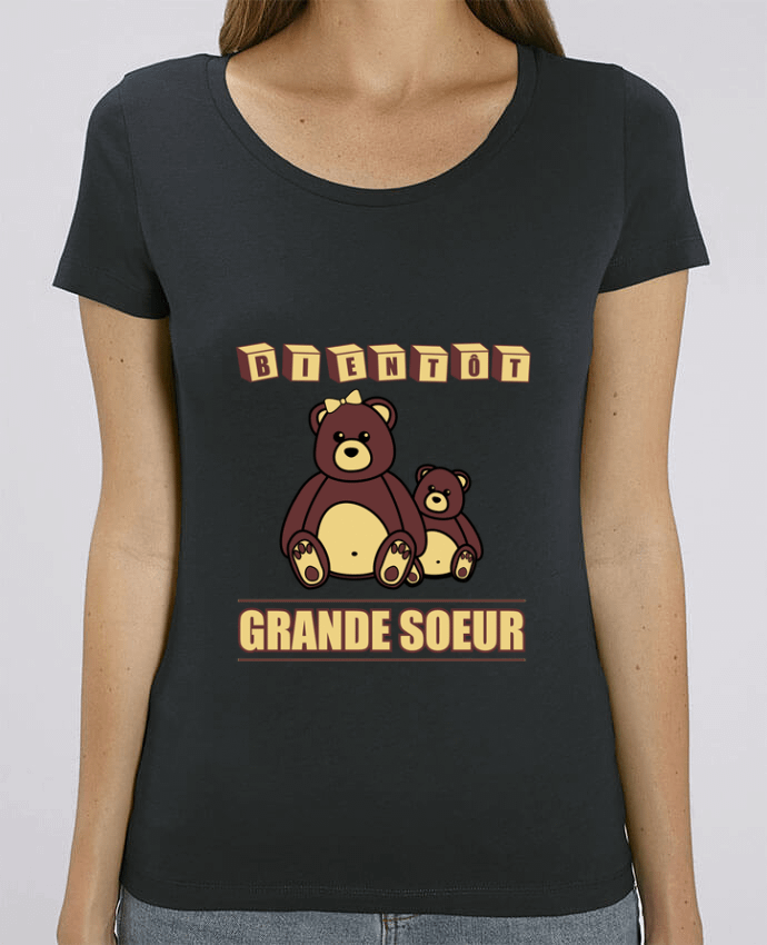 T-shirt Femme Bientôt Grande Soeur par Benichan