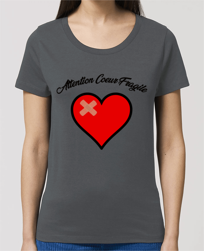 T-shirt Femme Coeur Fragile par funky-dude