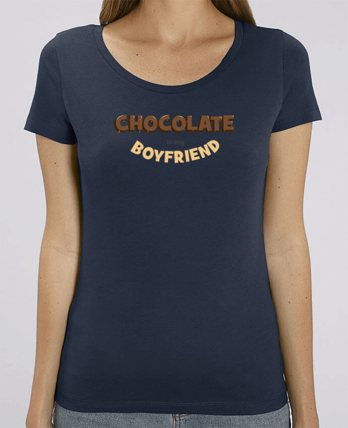 Camiseta Essential pora ella Stella Jazzer Chocolate boyfriend por tunetoo