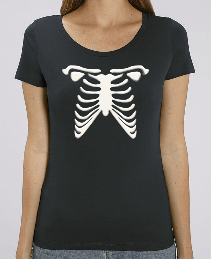 Essential women\'s t-shirt Stella Jazzer Halloween skeleton by tunetoo