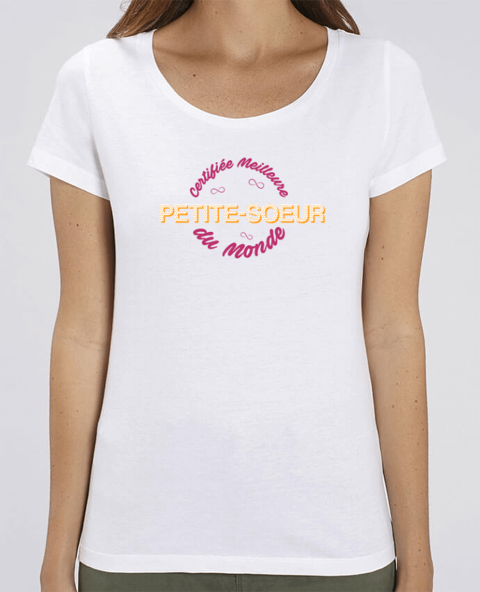 T-shirt Femme Certifiée meilleure petite-soeur du monde par tunetoo