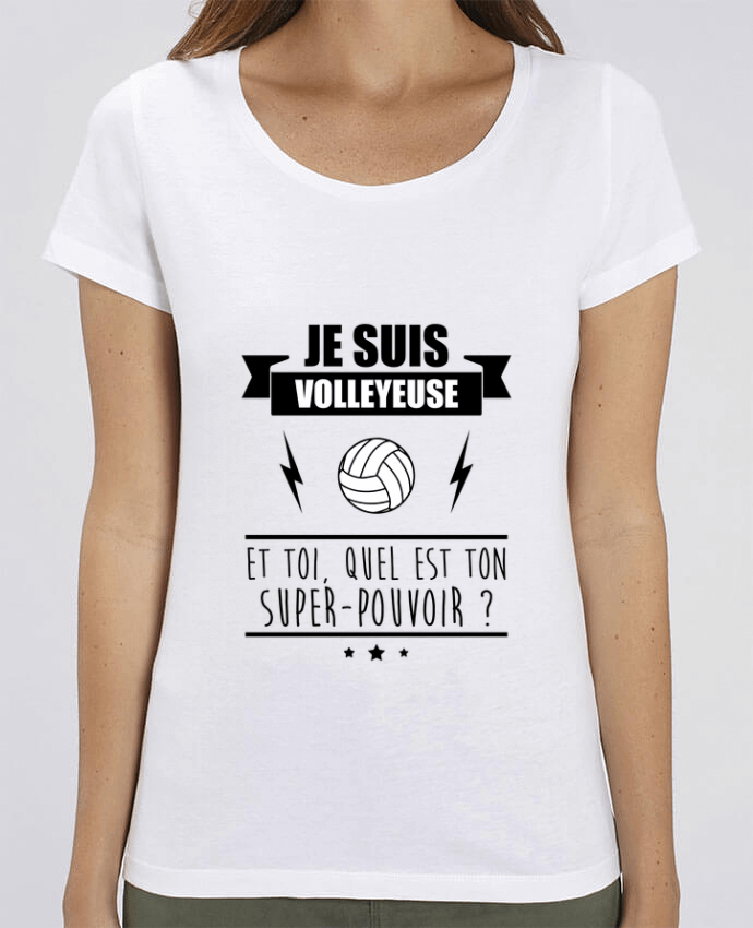 Essential women\'s t-shirt Stella Jazzer Je suis volleyleuse et toi, quel est ton super-pouvoir ? by Benichan