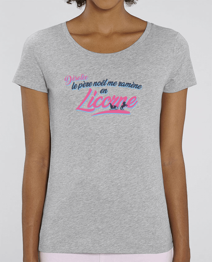 Essential women\'s t-shirt Stella Jazzer Le père noël me ramène en licorne by tunetoo