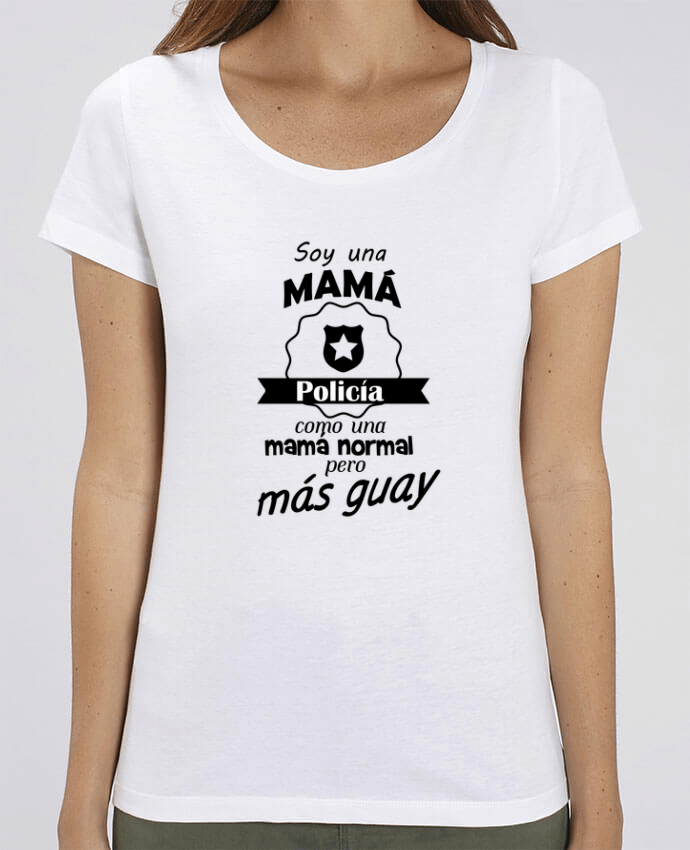 T-shirt Femme Mamá policía par tunetoo