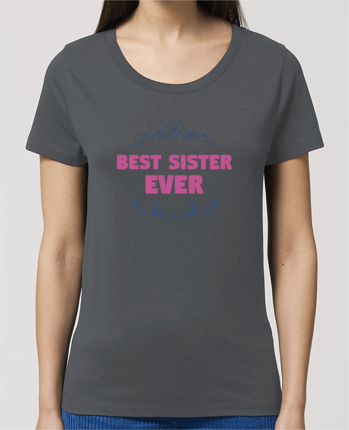 Essential women\'s t-shirt Stella Jazzer Christmas - Best Sister Ever by tunetoo