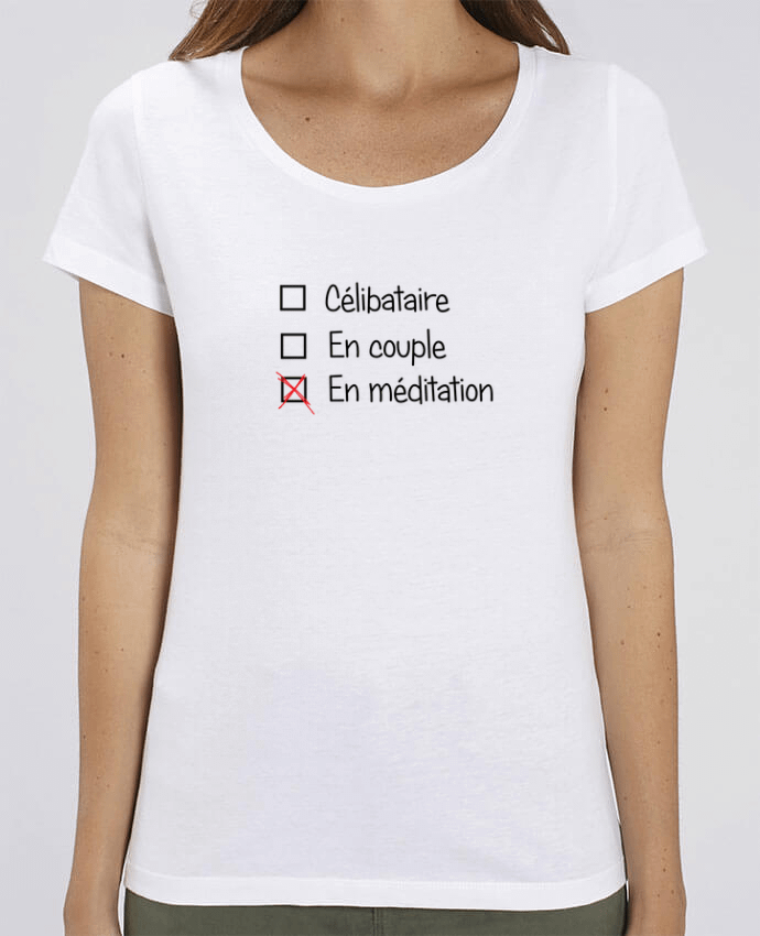 Essential women\'s t-shirt Stella Jazzer Yoga - En méditation by tunetoo