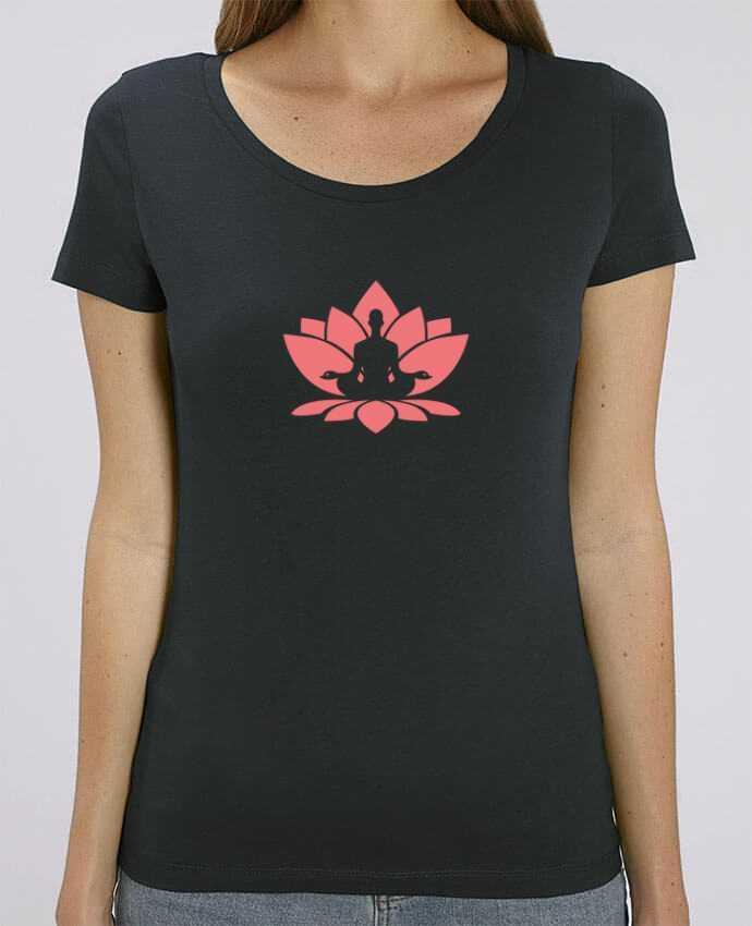 T-shirt Femme Yoga - Fleur méditation par tunetoo