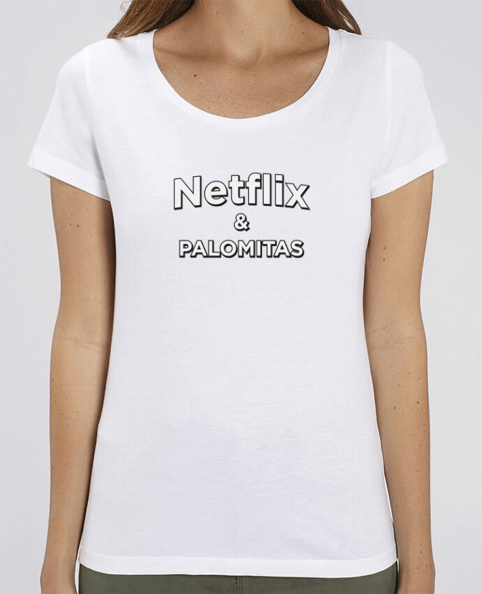 Essential women\'s t-shirt Stella Jazzer Netflix and palomitas by tunetoo