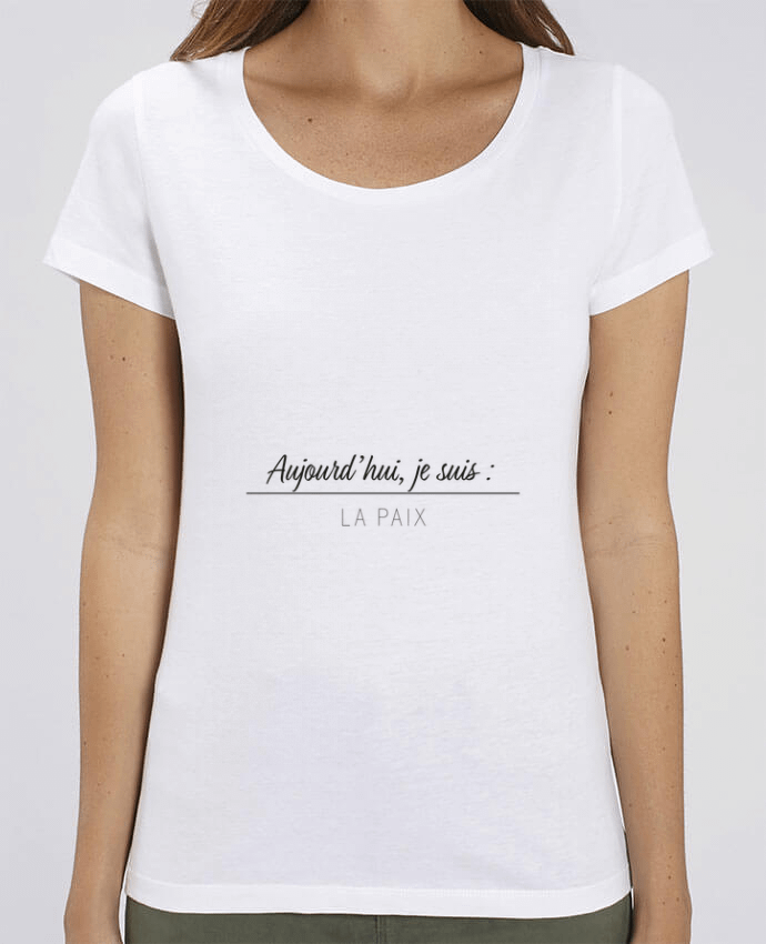 Essential women\'s t-shirt Stella Jazzer La paix by Mea Images