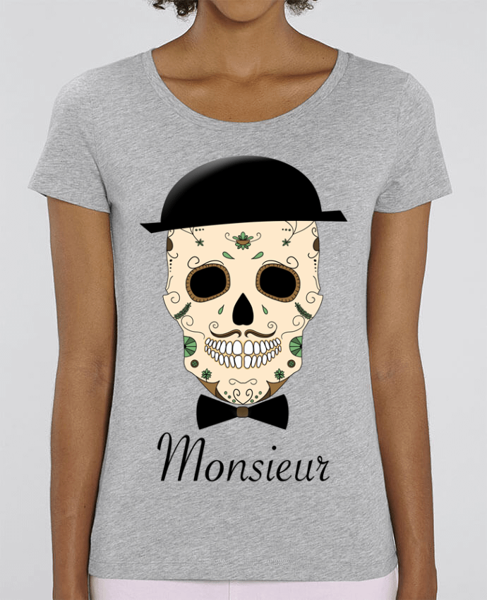 Essential women\'s t-shirt Stella Jazzer Calavera Monsieur by Mx ARTificiel