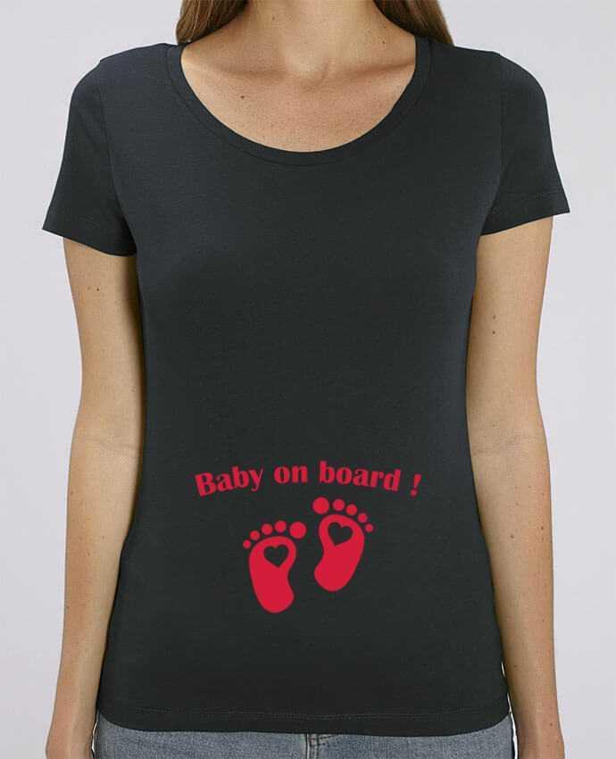 T-shirt Femme Baby on board ! - Pregnancy par tunetoo