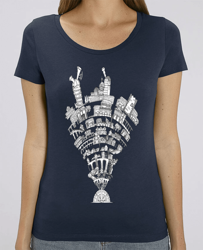 Essential women\'s t-shirt Stella Jazzer Perintzia invisible city by Jugodelimon